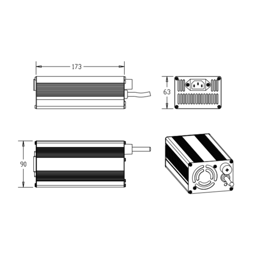 AC DC 12V 25A Charger Page